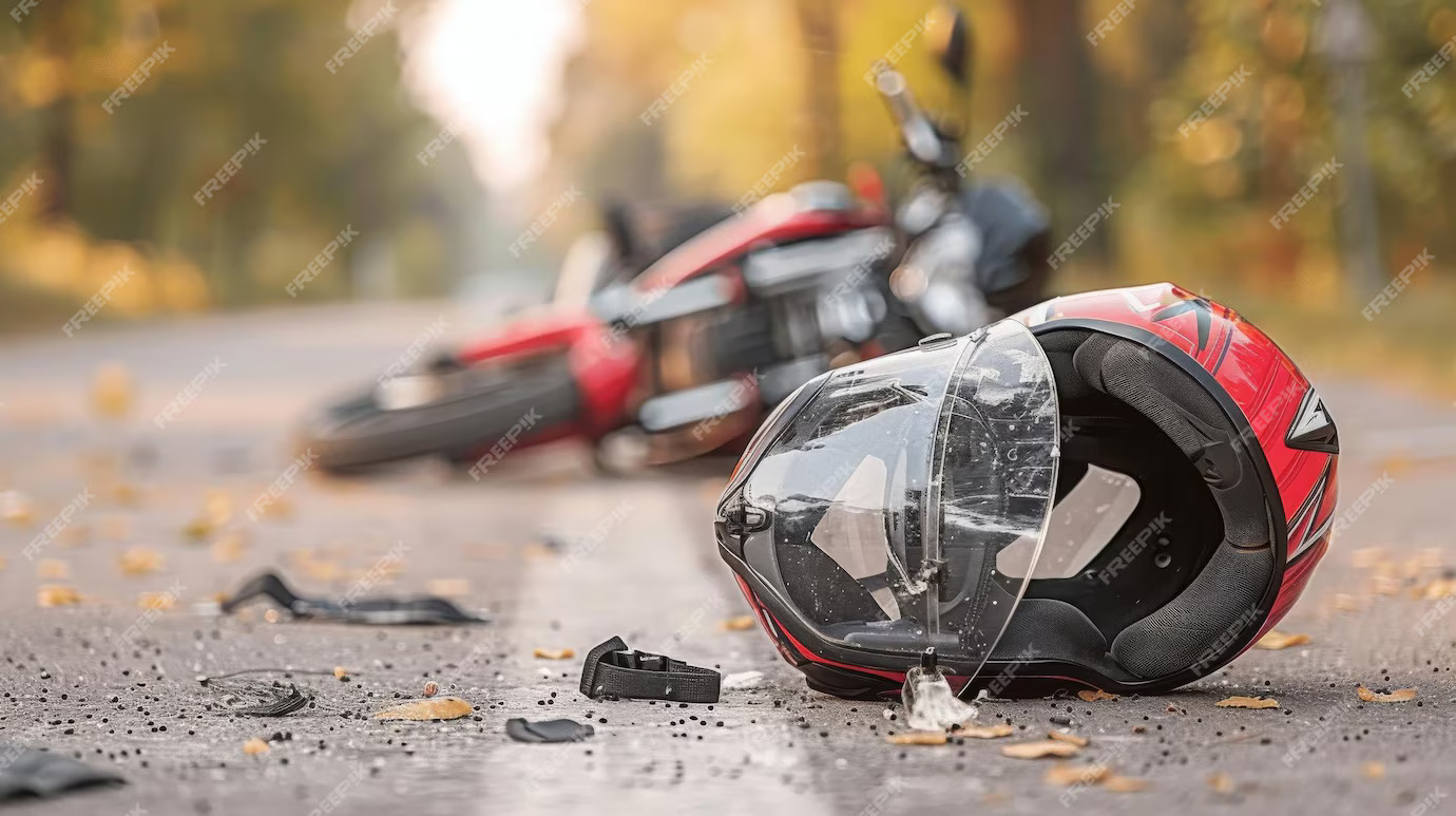 Ilustrasi kecelakaan motor. (freepik.com)