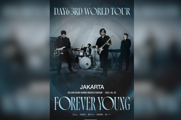 Poster Konser DAY6 yang bertajuk FOREVER YOUNG. (X/@mecimapro)
