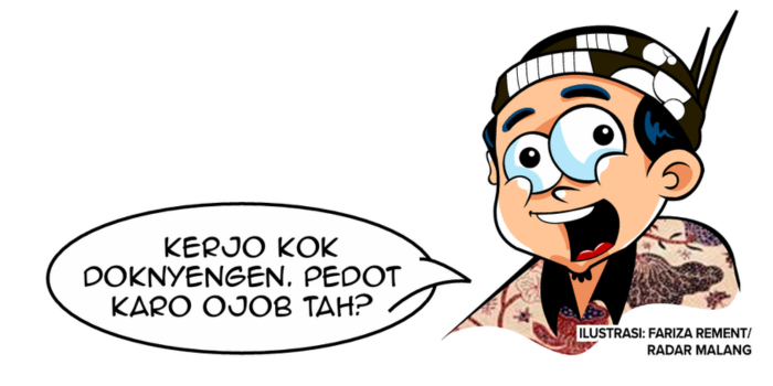 Ilustrasi penggunaan kata "Doknyengen"