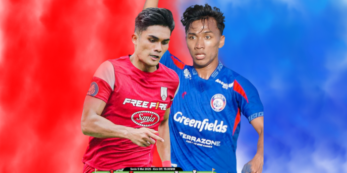 REKAN DI TIMNAS: Ketajaman Ramadhan Sananta bisa menjadi ancaman bagi lini belakang Arema FC. Di sisi lain, Arkhan Fikri diharapkan mampu menjaga ritme dan pola permainan Singo Edan, nanti malam.