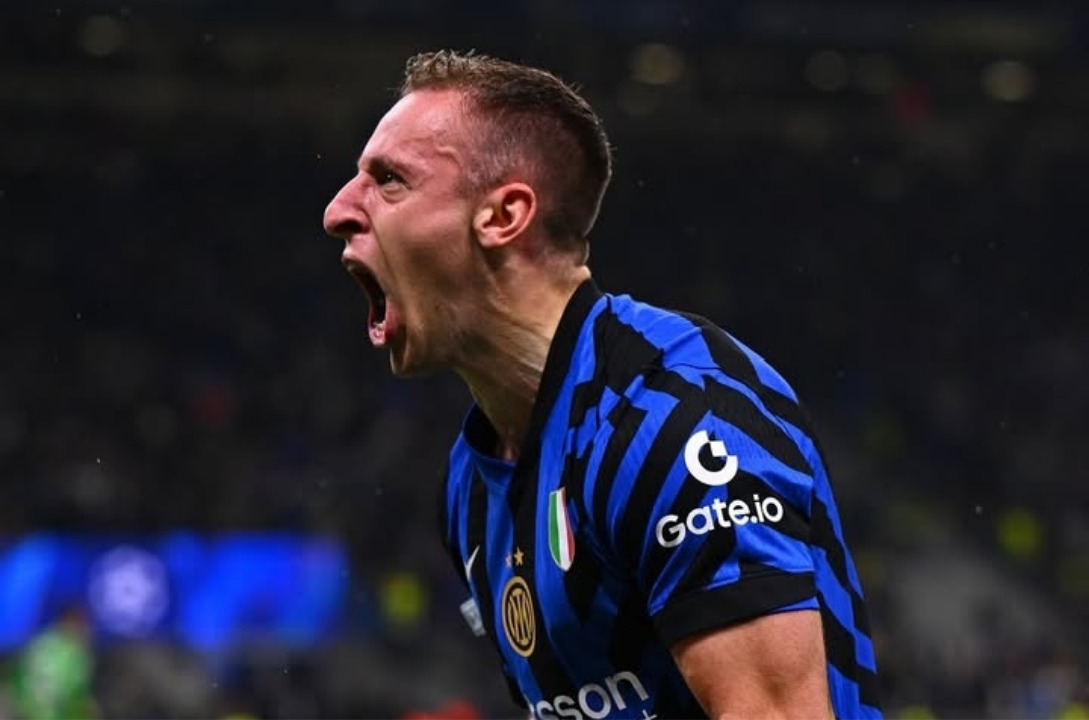 DRAMATIS: Gol Davide Frattesi membawa Inter Milan ke Final Liga Champions usai libas Barcelona 4-3