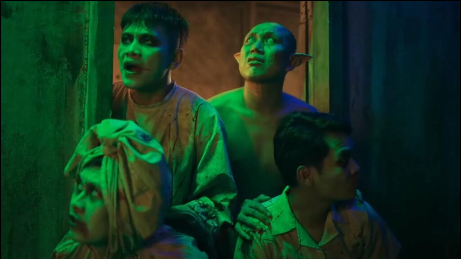 Potongan adegan di film "Agak Laen" yang hak untuk remake-nya telah diklaim oleh Barunson E&A. (IMDb/Imajinari)