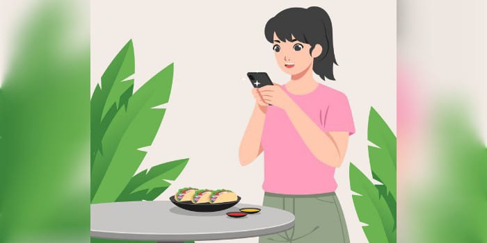 Ilustrasi Ngonten Pakai HP (sumber foto: freepik)