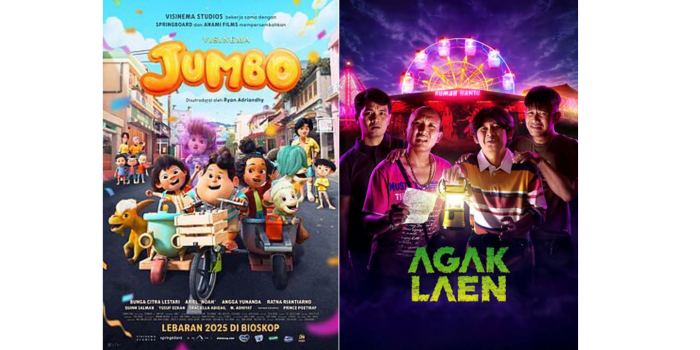 Poster film Jumbo dan Agak Laen