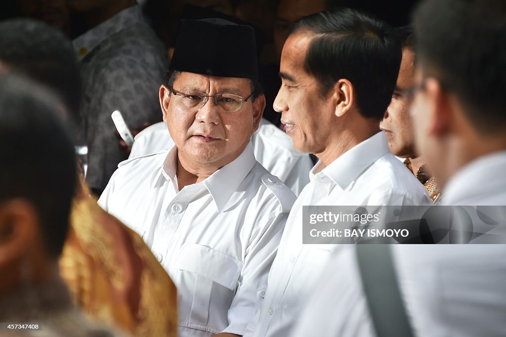 Presiden Prabowo dan Mantan Presiden Jokowi (Getty Images/BAY ISMOYO)