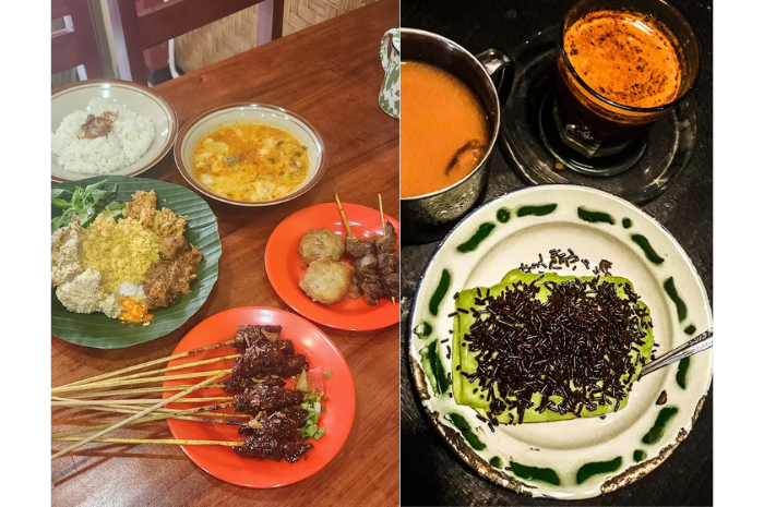 Soto tangkar (kiri) dan pancong yang menjadi kuliner khas Betawi juga ada di Malang. (Google Maps/ Christina Sutjiati Tjahjono, npx rock n roll)