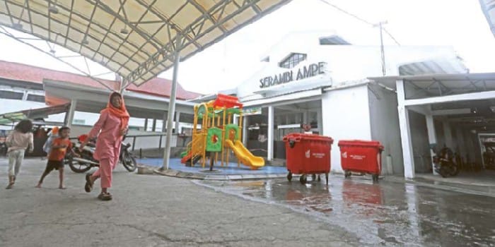 DIOPTIMALKAN: Serambi Ampel di area RPH Pegirian bakal ditata lagi setelah Idul Adha.