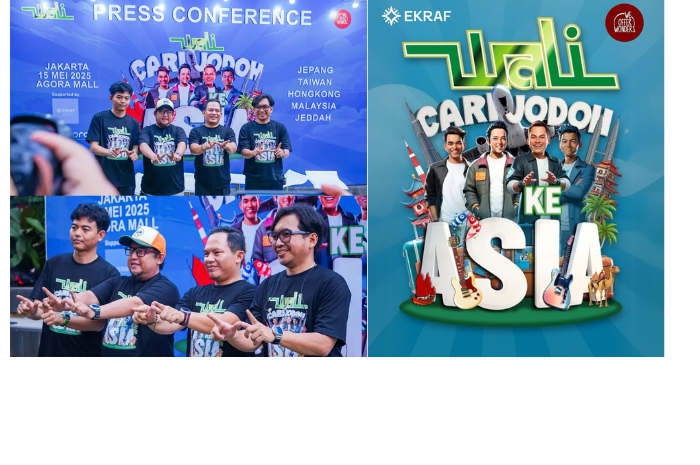Grup musik Indonesia, Wali, bakal keliling lima negara di Asia untuk tur konser bertajuk "Wali Cari Jodoh ke Asia). (Instagram/@badnwaliofficial)