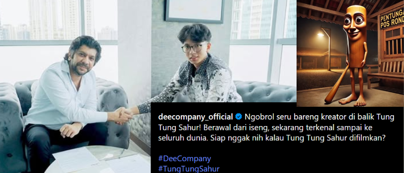 Obrolan pihak perusahaan dengan pembuat brainrot AI tung tung tung sahur