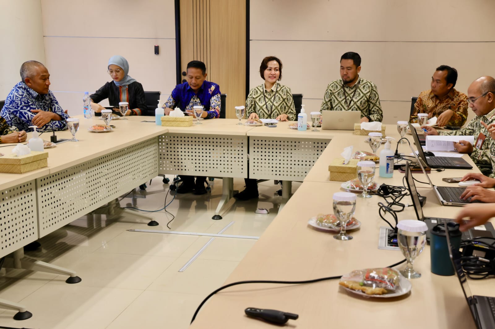 ANTIKORUPSI: Audiensi yang dilakukan di Kantor KPK RI Selasa (20/5).