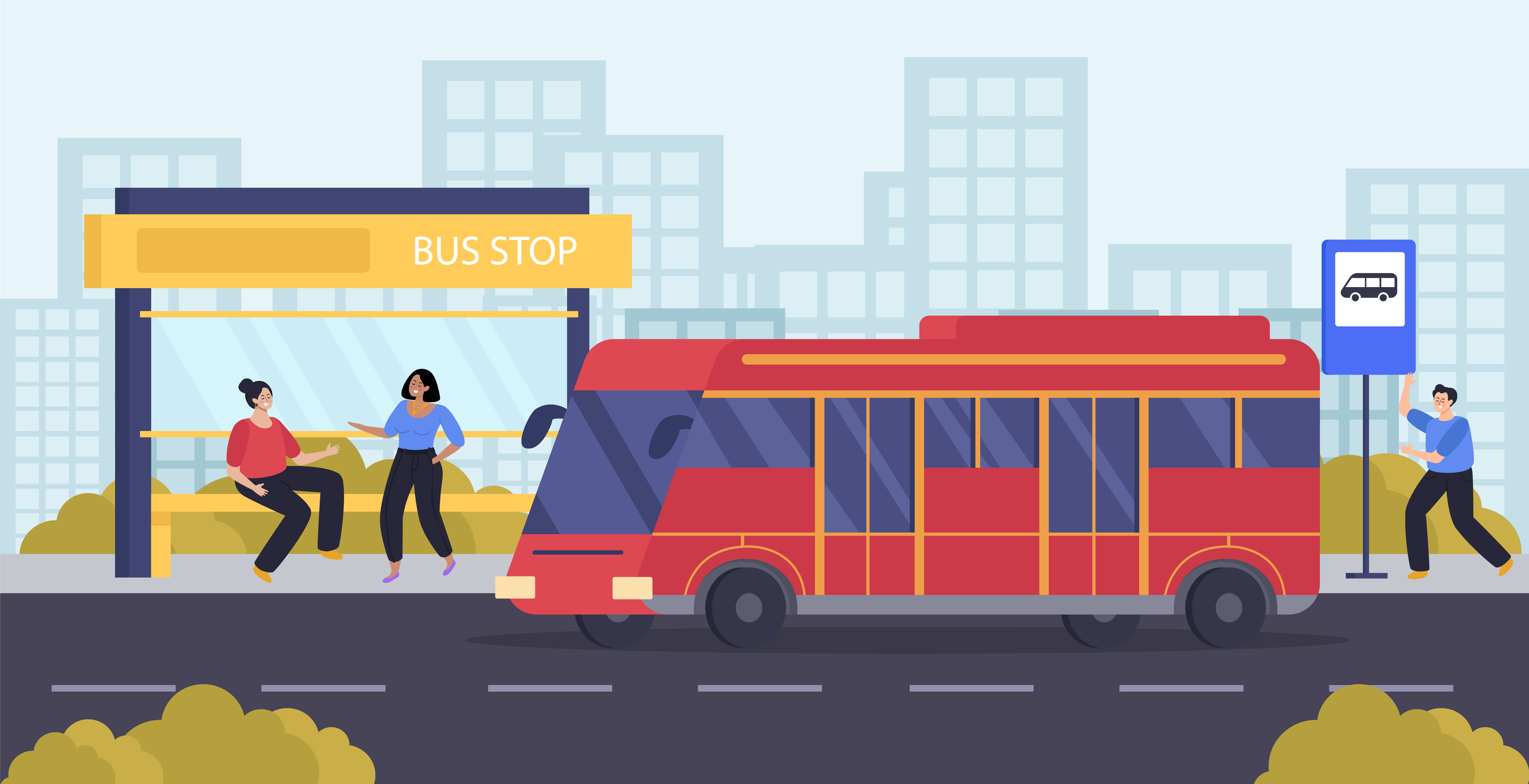 ilustrasi bus trans jatim