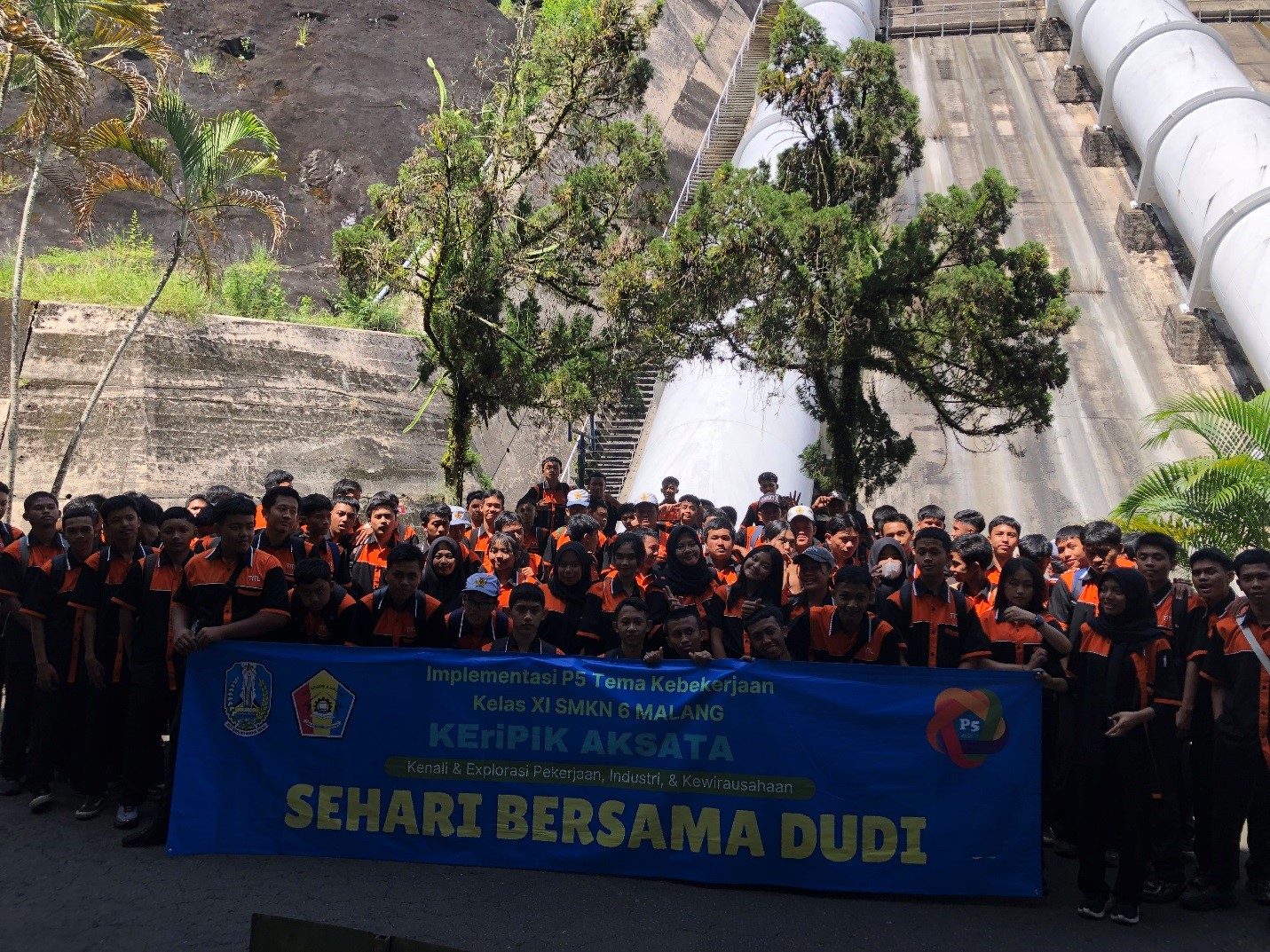 SEMANGAT: Kunjungan Siswa Jurusan TITL PT PLN Nusantara Brantas Kabupaten Malang.