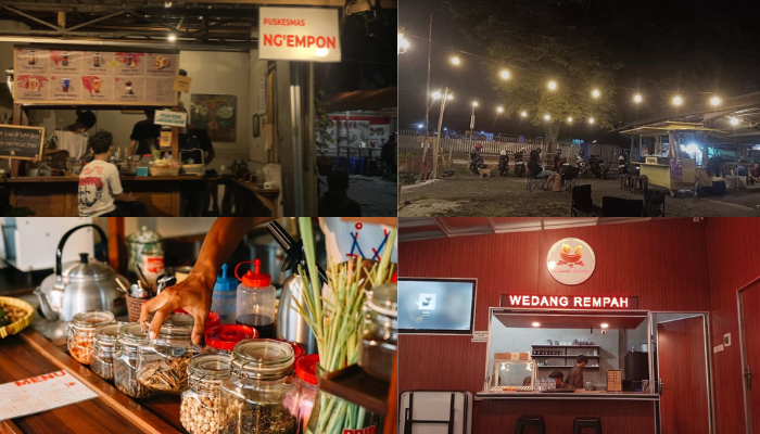 Deretan kedai yang tawarkan berbagai minuman rempah sehat. (googlemaps)
