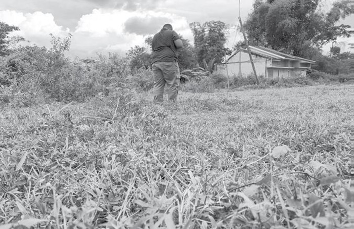 KOSONG: Kondisi lahan The Verpond at Wagir di Desa Mendalawangi, Kecamatan Wagir, Kabupaten Malang, ditumbuhi rumput dan semak-semak.