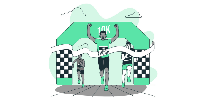 Ilustrasi run event (freepik.com).