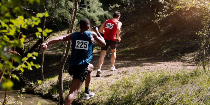 Ilustrasi trail run (freepik.com).