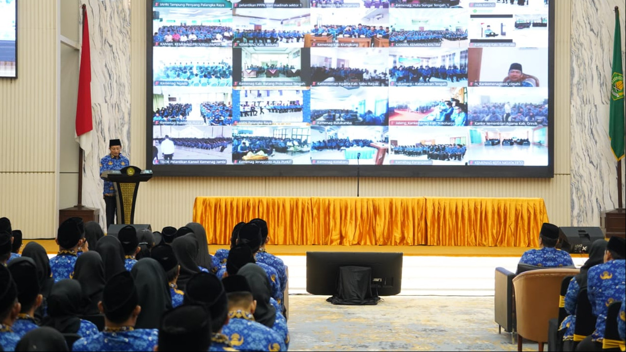 Pelantikan PPPK 2024. (Kementrian Agama RI)