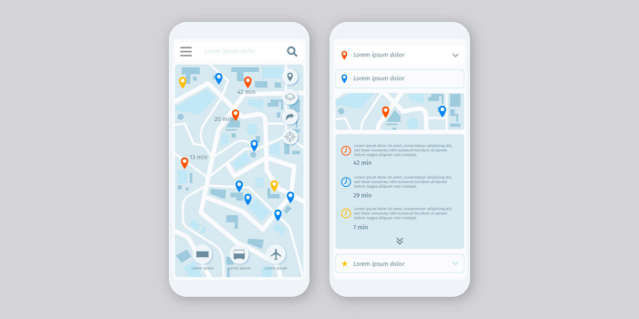 Ilustrasi rute di google maps (freepik.com).