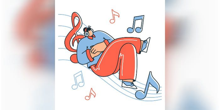 Ilustrasi Orang Mendengarkan Musik (sumber foto: freepik)