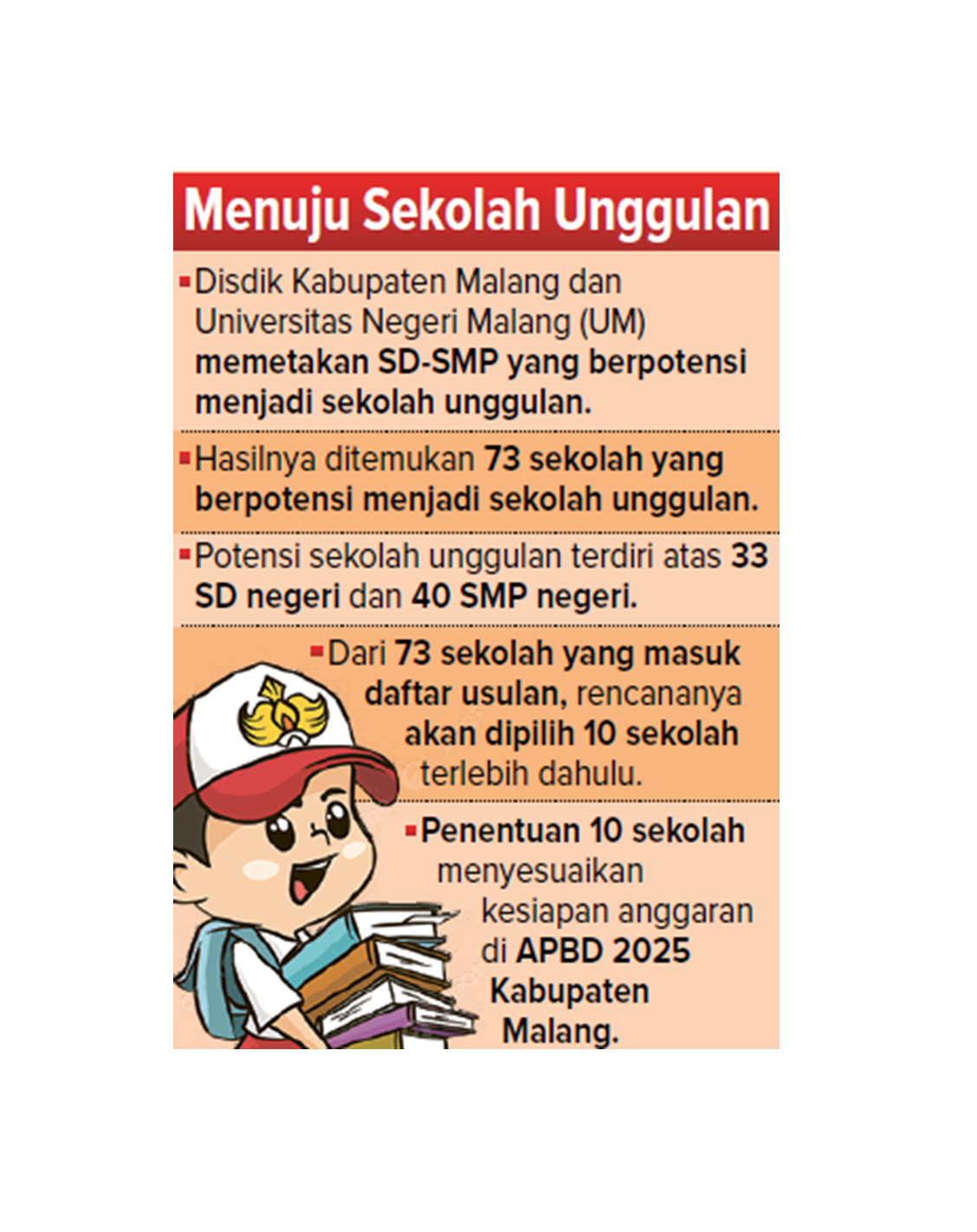 menuju sekolah unggulan