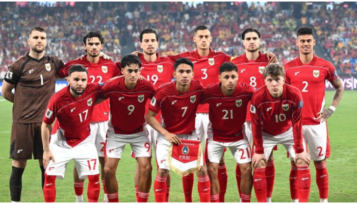 Timnas Indonesia bisa lolos ke babak 4 saat melawan China pada matchday 9 Kualifikasi Piala Dunia 2026. (AFP/SAEED KHAN)