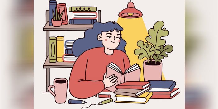 Ilustrasi Orang Membaca Buku (sumber foto: freepik)