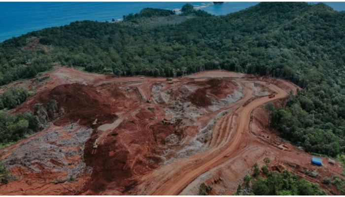 Tambang nikel raja ampat yang akan dicabut izinnya oleh Presiden Prabowo. (Geti Media)