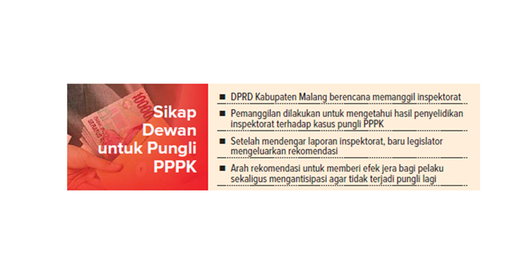 sikap dewan untuk pungli pppk.