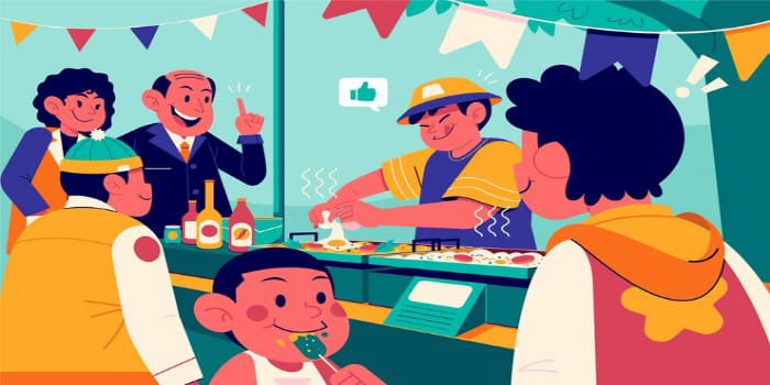 Ilustrasi Wisata Kuliner (sumber foto: freepik)