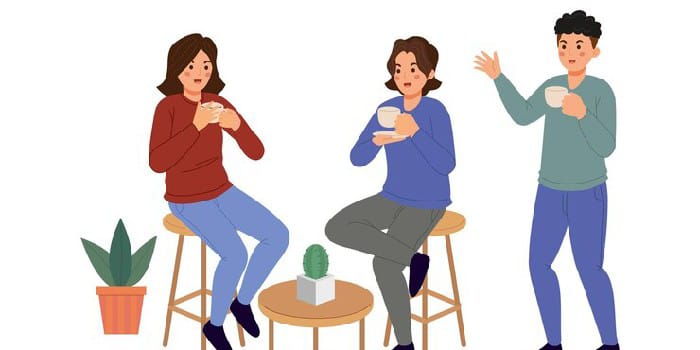 Ilustrasi Ngopi Santai (sumber foto: freepik)
