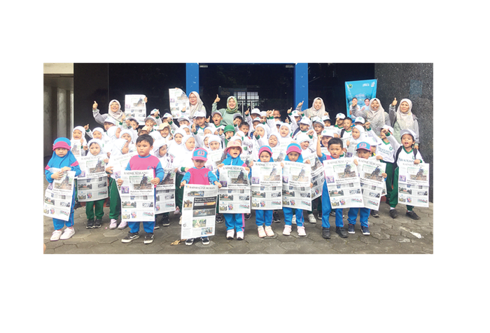 KB/RA Muslimat NU 16 Berkunjung ke Kantor Jawa Pos Radar Malang.