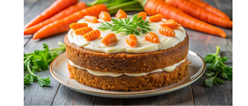 Ilustrasi carrot cake atau kue wortel yang lezat (freepik)