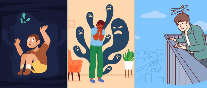 Ilustrasi beberapa fobia yang banyak dialami masyarakat (freepik)
