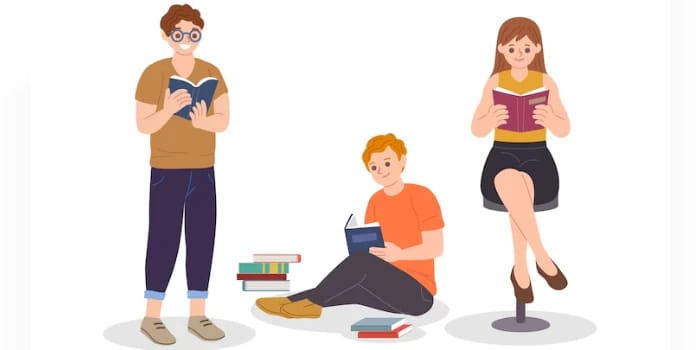 Ilustrasi Orang Membaca Buku (sumber foto: freepik)