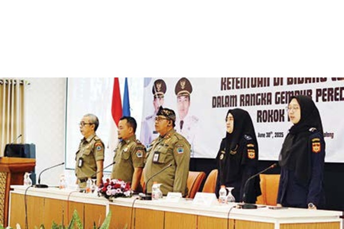 KHIDMAT: Pemkot Malang melibatkan seluruh pihak untuk menggempur rokok ilegal.