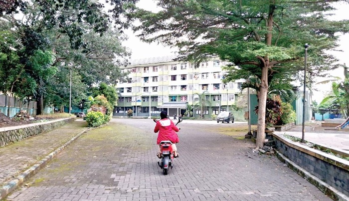 HARUS ANTRE: Bangunan Rusunawa Buring II memiliki daftar antrean calon penghuni yang cukup panjang. Sampai bulan ini, tercatat ada 47 warga yang masih menunggu.