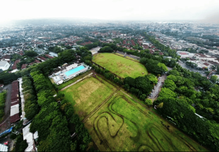 Rampal: Lapangan Rampal dari rekaman Drone