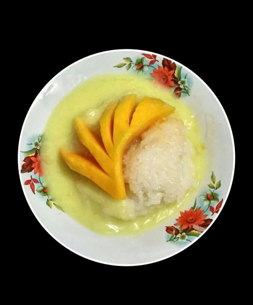 MANIS: Perpaduan ketan dan mangga yang membuat rasa manis alami.