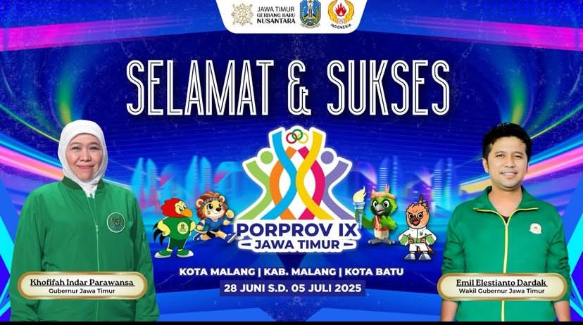 MERIAH: Porprov IX Jawa Timur 2025 kali ini menjadi Porprov dengan peserta terbanyak sepanjang sejarah.