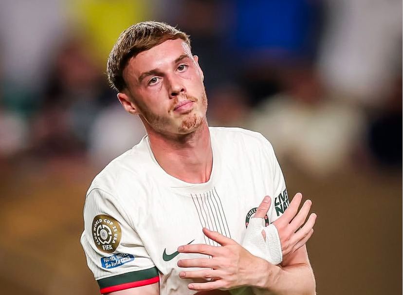 MERAYAKAN: Cole Palmer berhasil membobol gawang Palmeiras pagi hari tadi.