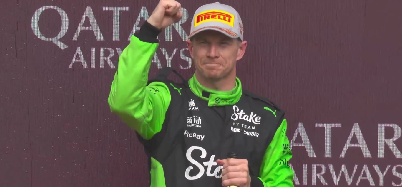 Nico Hulkenberg memberikan podium 3 untuk Tim Kick Sauber setelah 13 tahun tim puasa podium