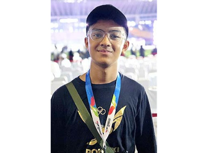 TERMUDA: Adelio Delta dipercaya sebagai penata pesta kembang api dalam upacara penutupan PON Aceh 2024.