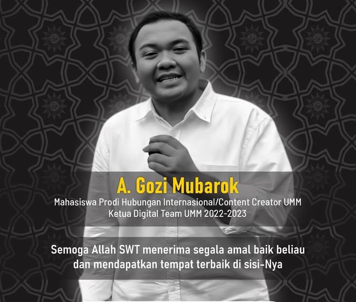 Ghozee, konten kreator asal Malang, tutup usia tak lama setelah wisuda di UMM. Karya dan semangatnya tinggalkan jejak mendalam di hati para pengikutnya.