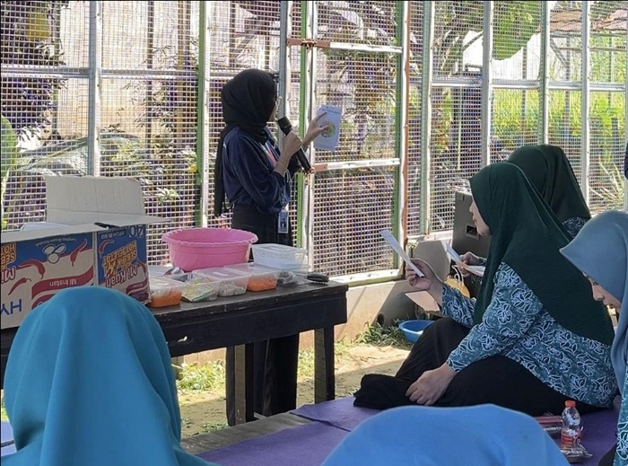INTERAKTIF: Salah satu kegiatan KKN mahasiswa Universitas Brawijaya.