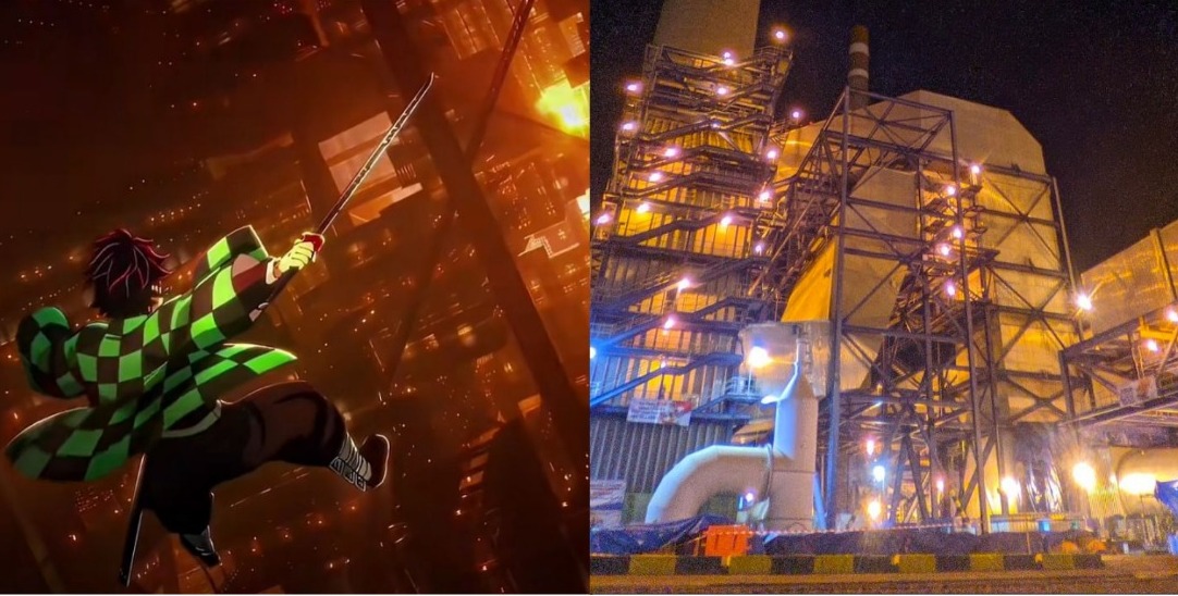 MIRIP: Infinity Castlenya Indonesia mempunyai ciri khas terangnya gemerlap lampunya.