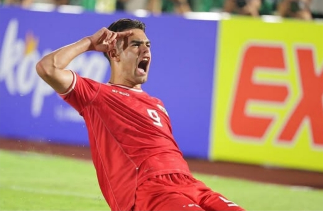 TAJAM: Jens Raven mencetak 5 gol di babak pertama melawan Brunei Darussalam di AFF U23, malam ini (15/7)