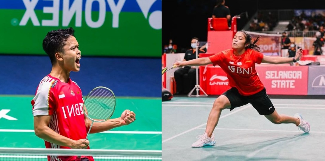 KALAH: Ginting dan Gregoria, keduanya kalah dengan pemain asal Jepang di Japan Open 2025