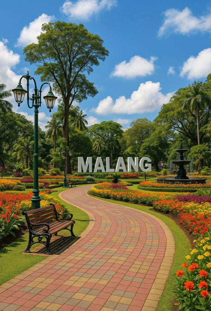 MENYEJUKKAN: Ilustrasi taman dan ruang terbuka hijau yang ada di Malang yang cocok buat healing tipis bersama teman