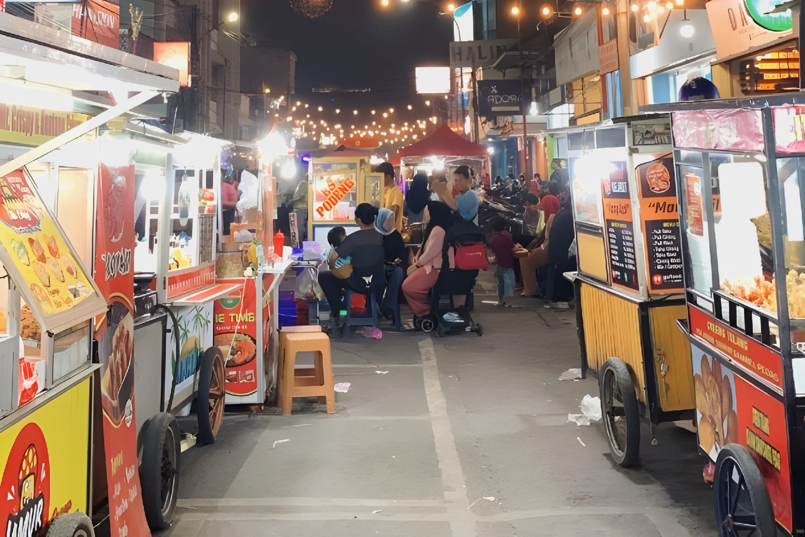 ASYIK: tempat tempat di Malang ini menjadi tempat favorit warga untuk mencari jajanan