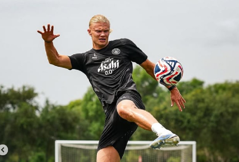 TAJAM: Erling Haaland akan kembali tampil prima bersama Manchester City.